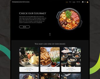Wix Studio Website Template: Restaurant, Online Bestellung, Essen, Steakhaus, Kithcenhouse, Küche, isst