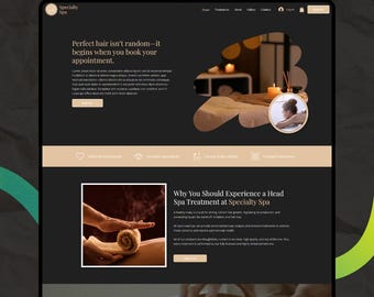 Wix Studio Website Template: Ganzheitlich, Spa, Wellness, Entspannend, Online Buchen, Online Bezahlen