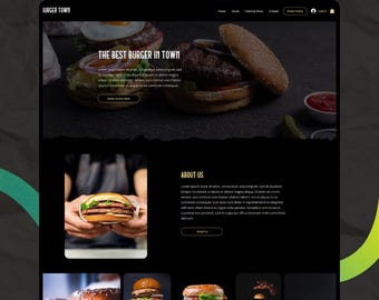 Restaurant Wix Website Template: Essen Bestellung und Lieferung
