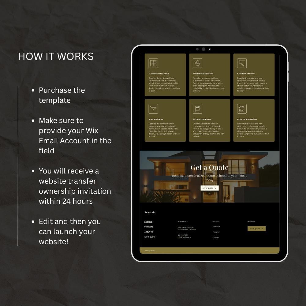 Wix Studio Website Template (home Renovation, Real Estate, Interior ...
