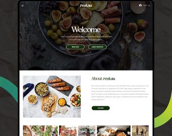 Wix Studio Restaurant Website Template: Essen Lieferung, Fotograf, Event