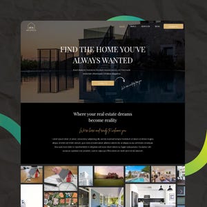Wix Editor Website Template (Real Estate, Business, Portfolio, Realtor, B2B, Interior, Woman Real Estate Agent Website)