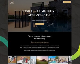 Wix Editor Website Template: Real Home, Business, Portfolio