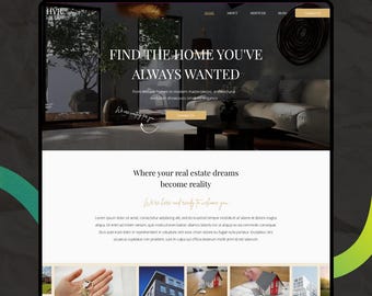 Wix Editor Website Template (Real Estate, Portfolio, Personal, Business, B2B, Interior Design Website)