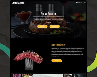Wix Studio Restaurant Website Vorlage: Online-Speisekarte, Essenslieferung