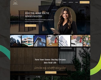 Wix Website Template: Modernes Objekt-Portfolio