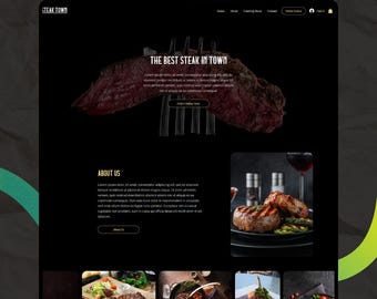 Steakhouse Wix Website Template, Essen Online Bestellen