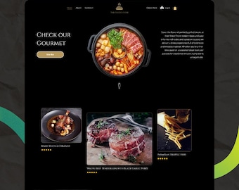 Wix Studio Website Template: Restaurant, Online Bestellung, Essen, Steakhaus, Kithcenhouse, Küche, isst