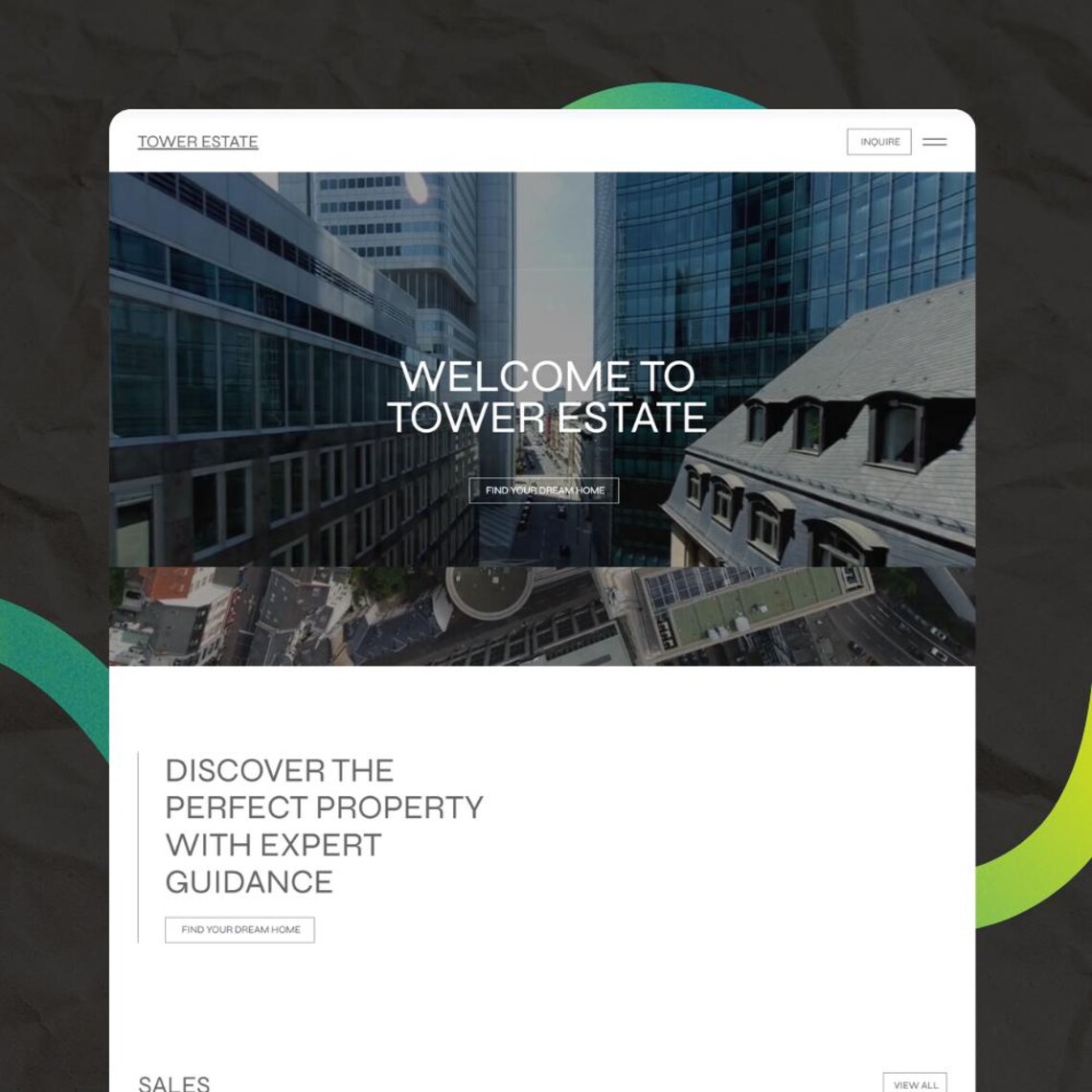 Wix Studio Website Template Real Estate Listings Portfolio Etsy