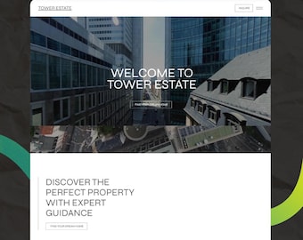 Website-Vorlage für Wix Studio: Portfolio mit Wohnungsangeboten