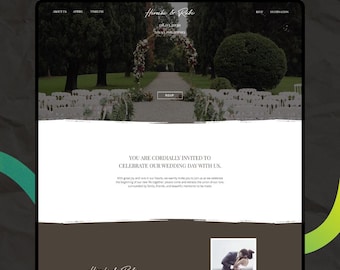 Wix Editor Website Template (Hochzeit, Events, Antwortgebe-Vorlage )
