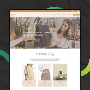 Wix Editor Website Template (Ecommerce, Online Shop, Dropshipping, Beauty Shop, General Store, Girl Empowering Store )