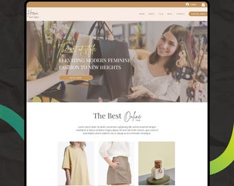 E-Komerzielle Website Vorlage: Online Shop, Beauty Store