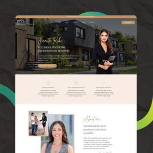 Wix Editor Website Template (Real Estate, Listing, Personal, Business, B2B, Interior Realtor, Portfolio Website)