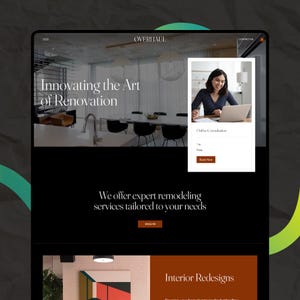 Wix Studio Website Template (Home Renovation, Real Estate, Event, Booking Template)