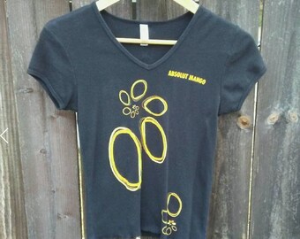 2 Sided Top / Baby Tee / Alcohol T Shirt / Vodka TShirt / Music Festival / Distressed / Heavy Metal / Grunge / Rock N Roll / Body Con Top