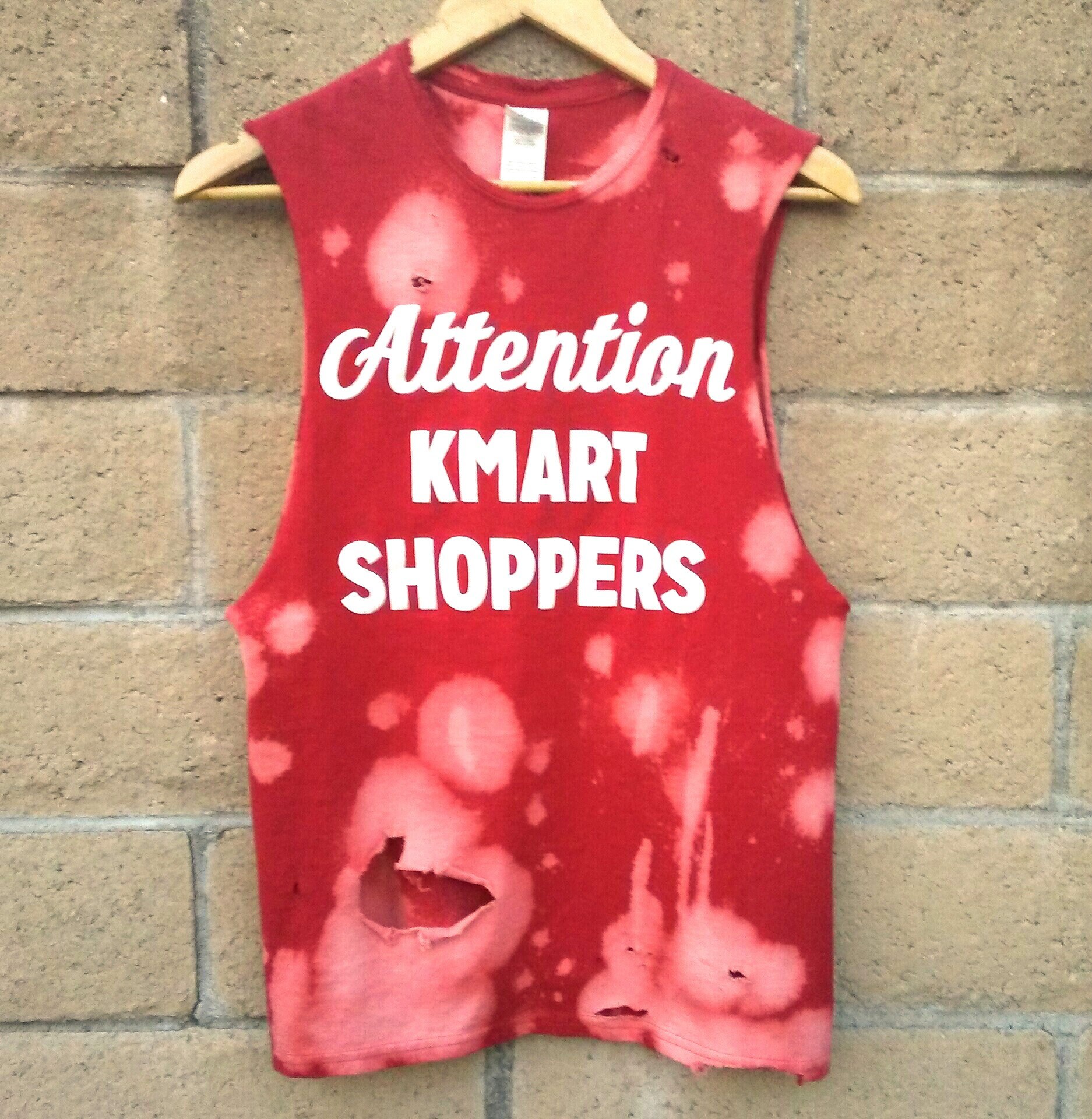 Kmart Tshirt Muscle Shirt Graphic/ Music Festival Grunge