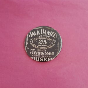 Jack Danie&#39;s Button Pin / Alcohol Button Pin / Upcycled Pin / Upcycled Button