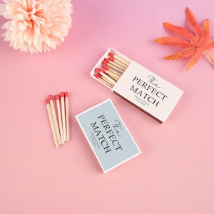 Personalisierte Streichhölzer, Streichholzschachtel-Gastgeschenke für Hochzeiten, Streichhölzer für Hochzeiten