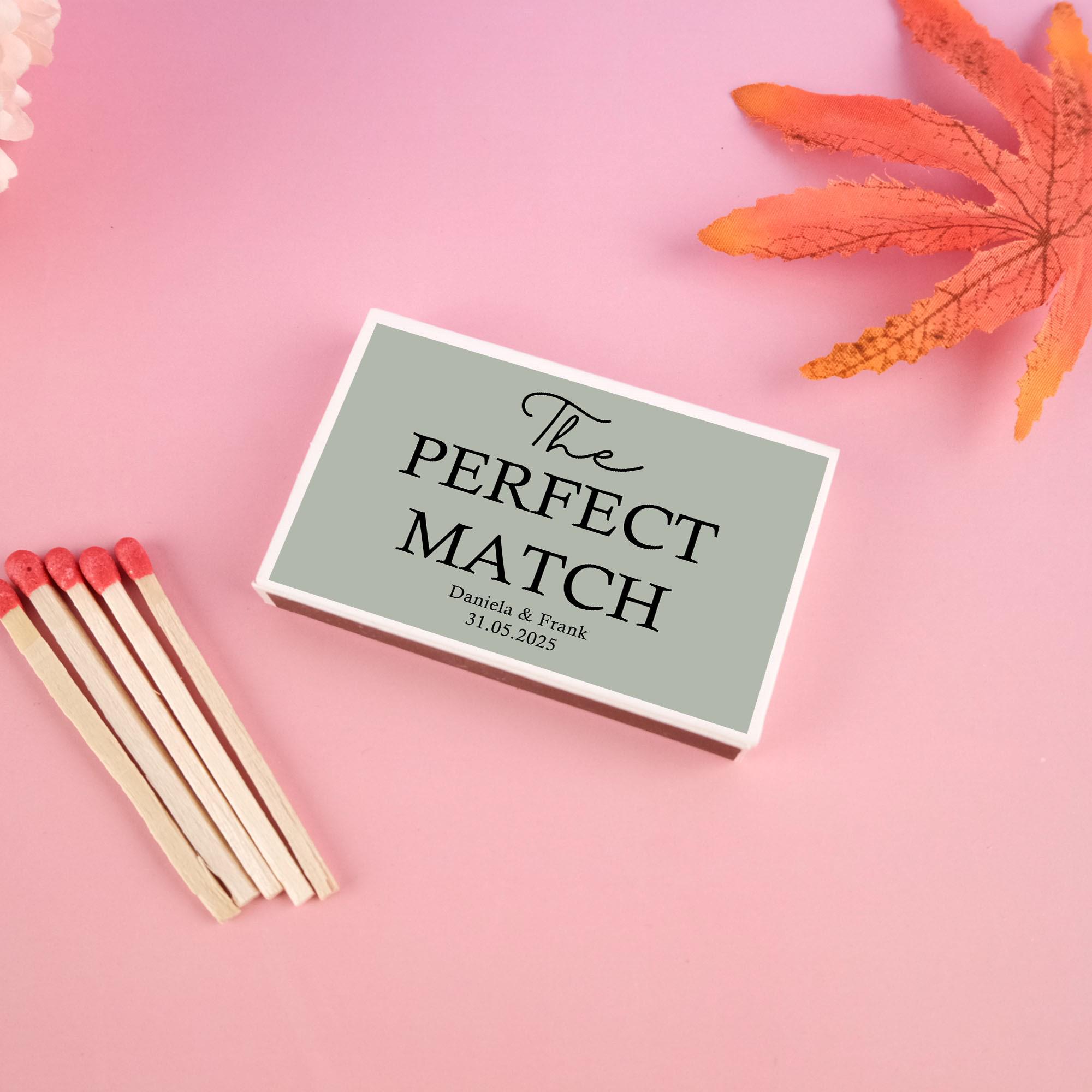 The Perfect Match Personalized Matches, Wedding Bulk Match Sets ...
