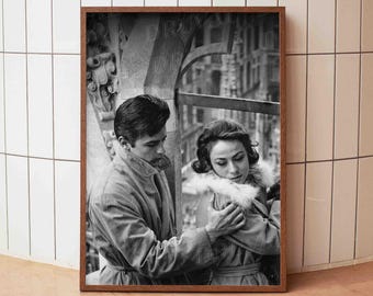 Alain Delon Fotodruck, Rocco und seine Brüder Film Still, italienisches Kino Foto, Luchino Visconti Film Still, Cinephile Geschenk