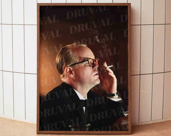 Capote Print, Philip Seymour Hoffman Film Still, Bennett Miller 2000s Biopic Cinema Photo, Drama Film Art, Cinephile Gift