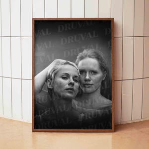 ビビ・アンダーソン、リヴ・ウルマンの写真プリント、ペルソナ映画のスチール写真、心理的な映画写真、イングマール・ベルイマン映画のスチール写真、映画ファンへのギフト