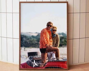 Steve McQueen Fotodruck, The Thomas Crown Affäre Film Still, Paar Szene Kino Foto, Norman Jewison Film Still, Cinephile Geschenk