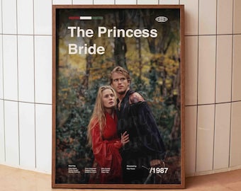 The Princess Bride Poster, Cary Elwes Print, 80s Fantasy Romance Film Art, Cozy Cinema Decor, Gift for Her