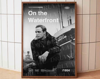 Plakat filmowy z filmu „Marlon Brando” w stylu vintage, wydruk artystyczny na ścianę