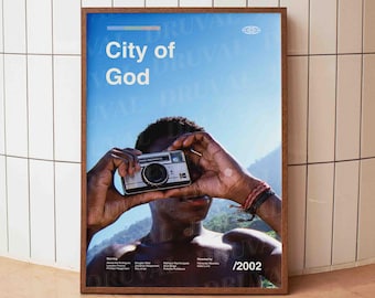 City of God Poster, Fernando Meirelles, brasilianischer Krimi