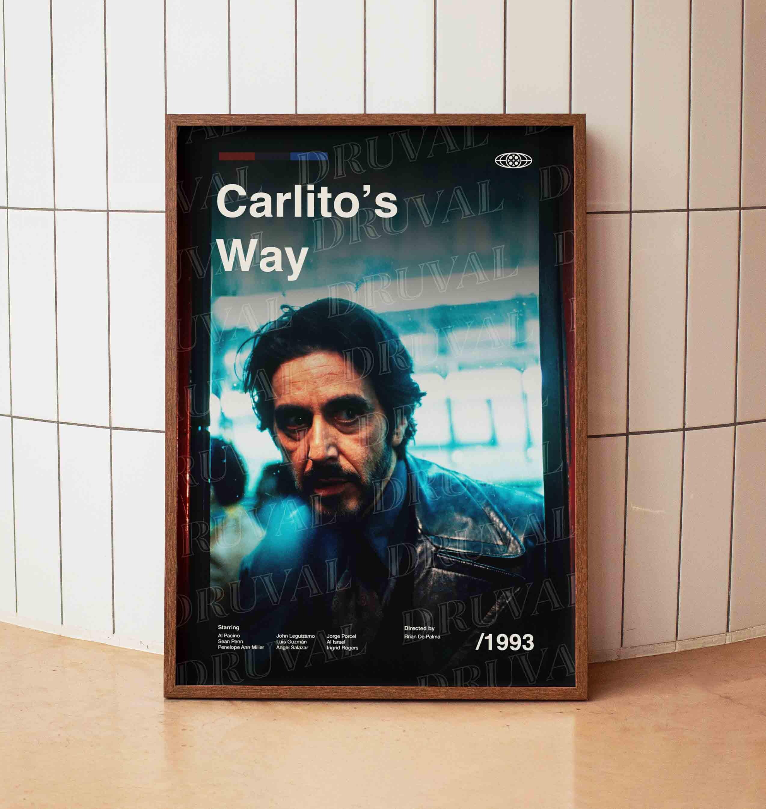 カリートの道 Carlito's Way B2 ポスター ヴィンテージ 当時物 Carlito's Way Vintage Minimalist Movie Poster - Al Pacino