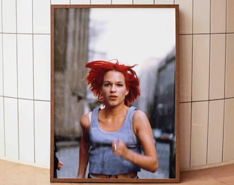 Franka Potente Print, Run Lola Run Film Standbild, Lola Laufendes Kino Foto, Tom Tykwer Film Still, Cinephile Geschenk