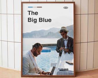 The Big Blue, Le Grand Bleu, Alternative Movie Poster, Inspired by
