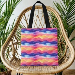 Canvas Tote beach bag Vacation Beach Lovers Surfers Day in the Sun