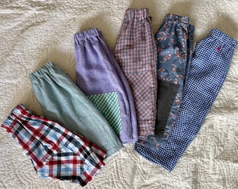 Grow with Me Toddler Barrel Leg Pants | Handmade Kidswear