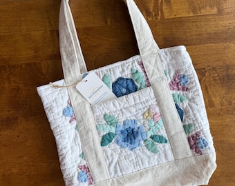 Mini Quilted Canvas Tote