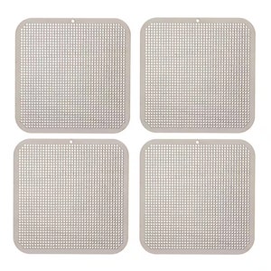 Cross Stitch Wood Square Blanks for Ornaments or Coasters - Set of 4 - 4 inches