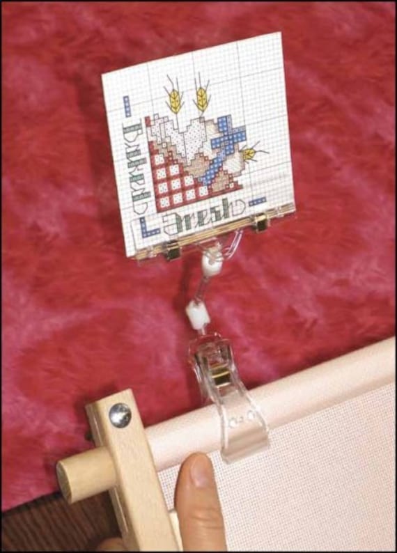 Graph Gripper to Hold Pattern to Q-snaps, Stretcher Bars, Most Needlework  Frames for Cross Stitch Embroidery Needlework 