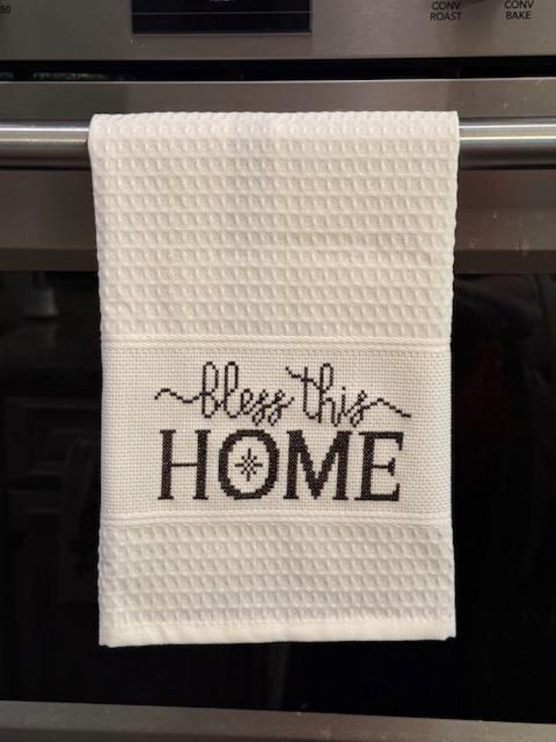 Toalla de punto de cruz BLANCA de algodón turco 16 x 23 - 14 puntos por pulgada - El precio es por UNA - No incluye patrón, hilo ni otros artículos que aparecen en la foto. imagen 5