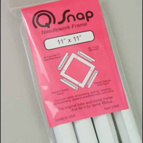 Q Snap Frame 11 x 11 Perfect for Cross Stitch Embroidery Needlework MADE In The USA