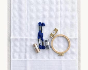 Cross Stitch Towel WHITE Turkish Cotton 16 x 23 - 14 Stitch Count - Price is for ONE - No pattern, floss or Other Items in Photo Inc.