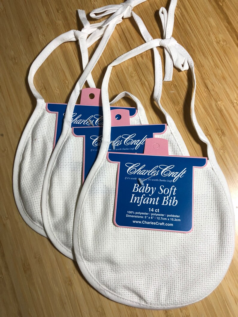 Cross Stitch Baby Bibs Counted Leaflet annie beez hobby