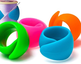 Q-Snap Embroidery Hoop Thread Spool Hugger - 4 Color Choices - Set of 4 Silicon Huggers