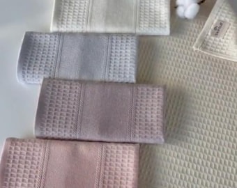 Cross Stitch Towels Turkish Cotton 6 Colors to Choose From app 23 x 16 Peach Purple Lavender Pale Mint Green Lt Pink Ecru -Price is for ONE