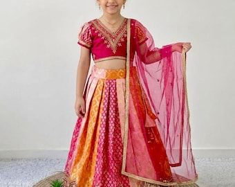 Traditional Girls lehenga, kid Lehenga, Kid Dress, Lehenga Choli, Ready to wear Chaniya Choli, Girl's Lehenga Choli, Navratri Dress, Lengha
