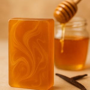 Honey Soap Gift Set – 6 Handmade Bars | Honey Lemon & Honey Vanilla Soaps | Natural, Moisturizing, Gentle Skincare, Guest Gift Idea