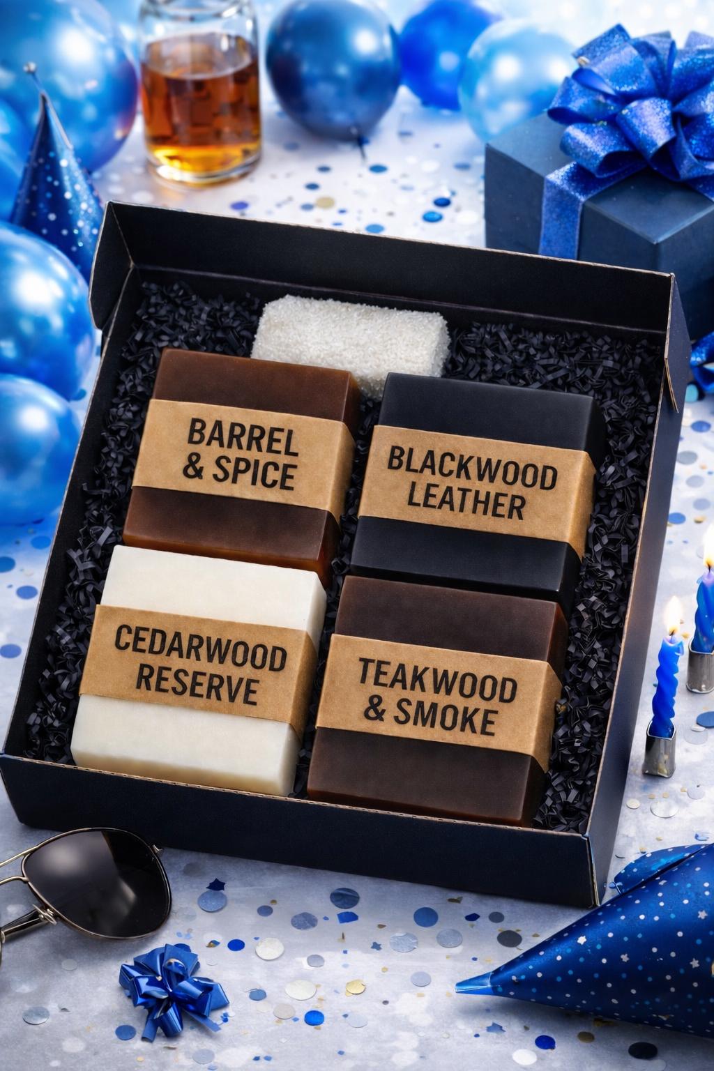 Men's Luxury Soap Gift Box, Masculine Scents, Birthday Set - Etsy