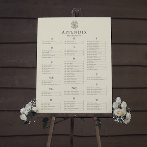 Literary Wedding Seating Chart - Design Only - Book Theme Library Wedding