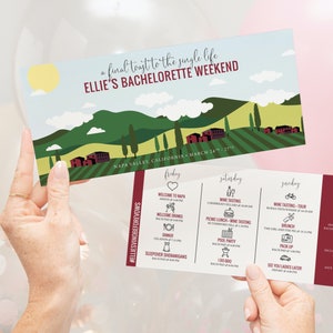 Wine Country Bachelorette Itinerary - Napa Valley - Vino before Vows - Last Toast to the Single Life #C23-IT10-01 | PGIT